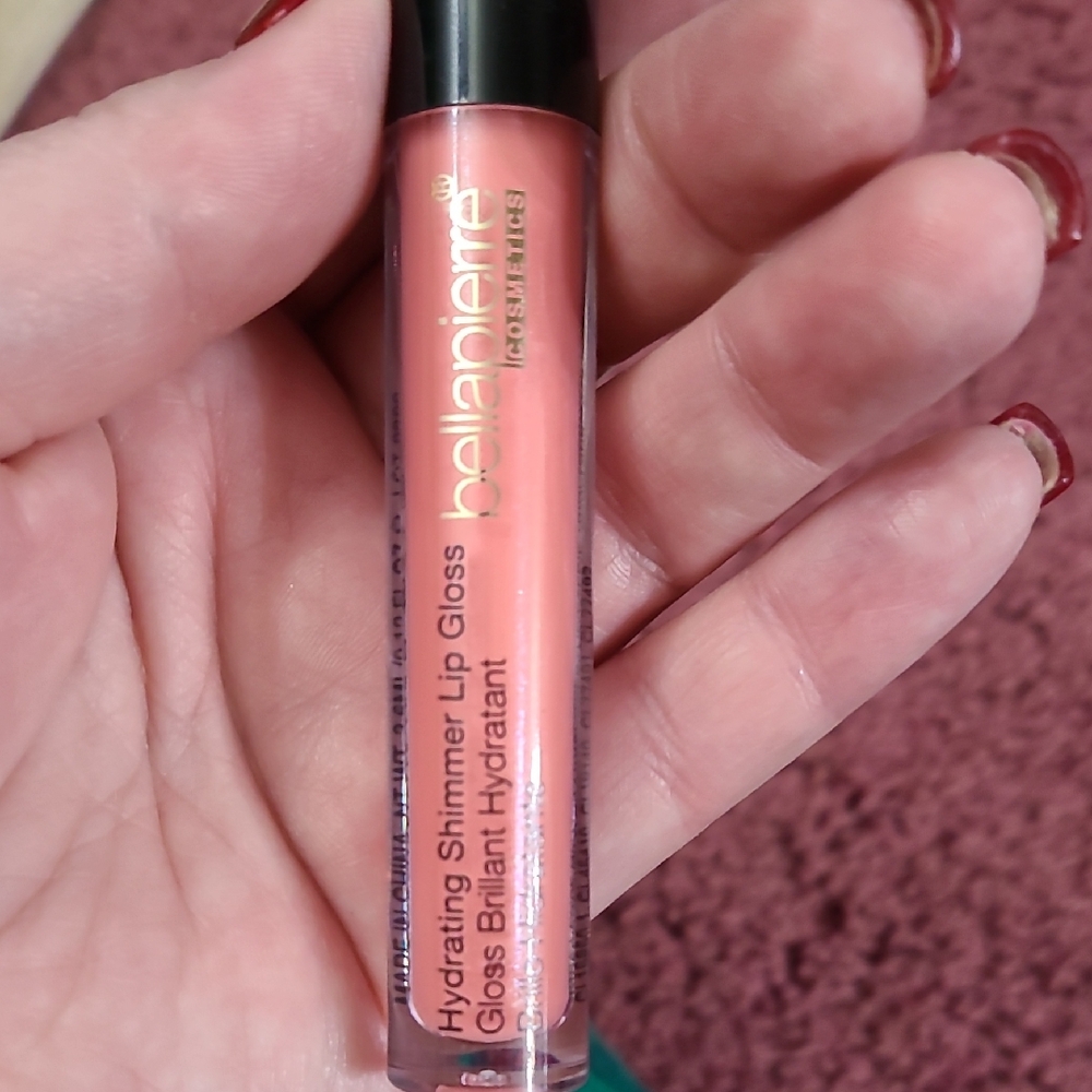 Bellapierre Hydrating Shimmer Lip Gloss — Coral Pink